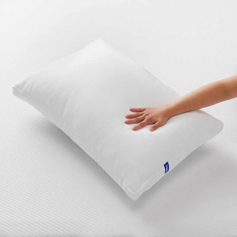 slide 3 of 5, Casper Sleep The Casper Essential Cooling Fiber Pillow - Standard: Universal Sleeper, Removable Cover, Polyester Fiber Fill, Bed Pillow, 1 ct