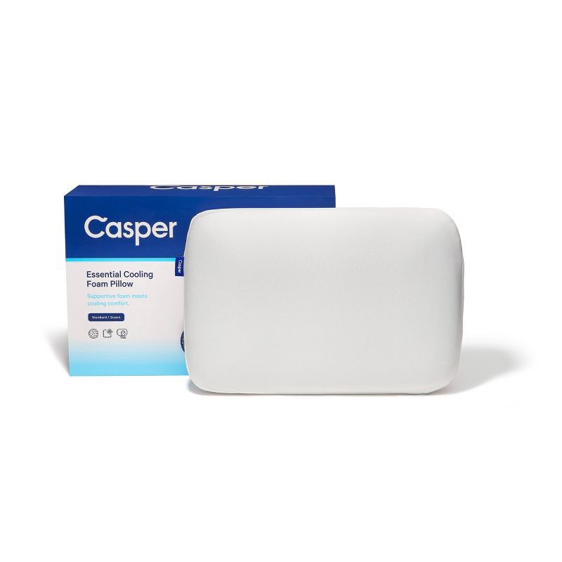 slide 2 of 11, Casper Sleep The Casper Medium Essential Cooling Foam Pillow - Standard/Queen, 1 ct