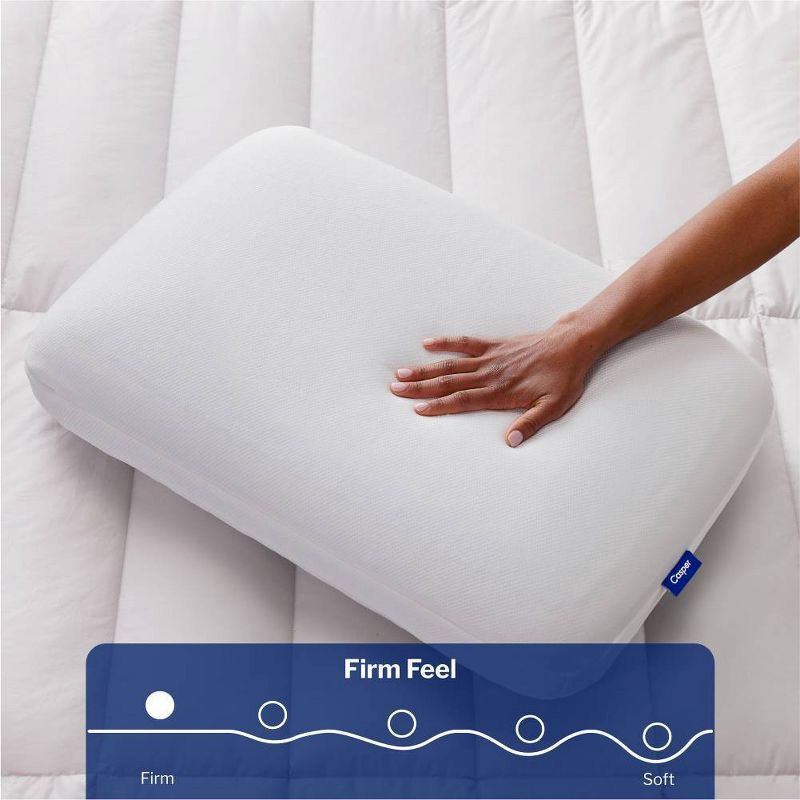 slide 5 of 11, Casper Sleep The Casper Medium Essential Cooling Foam Pillow - Standard/Queen, 1 ct
