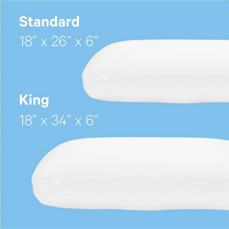 slide 6 of 11, Casper Sleep The Casper Medium Essential Cooling Foam Pillow - Standard/Queen, 1 ct