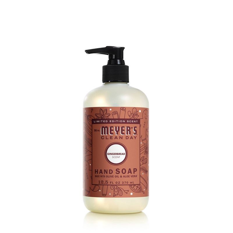 slide 1 of 8, Mrs. Meyer's Clean Day Hand Soap - Gingerbread - 12.5 fl oz, 12.5 fl oz