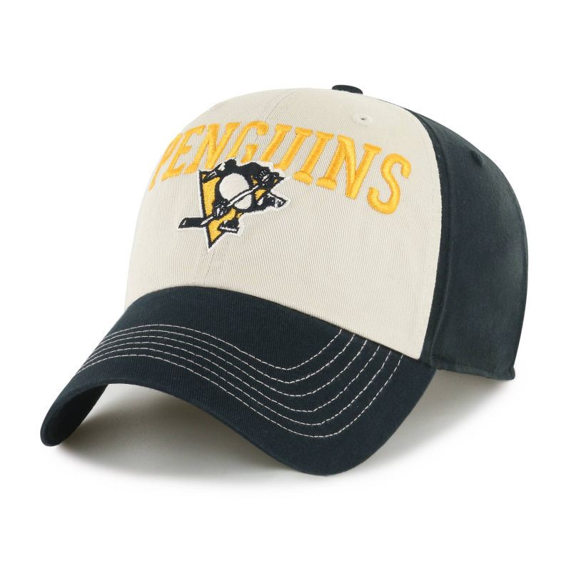 slide 1 of 3, NHL Pittsburgh Penguins Sprague Hat: Cotton Twill, Adjustable Strap, Team Logo Design, 1 ct