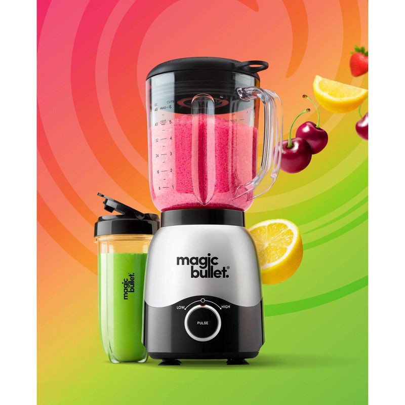 slide 8 of 11, Magic Bullet 2-Speed Countertop Blender Combo Silver MBF50200, 1 ct