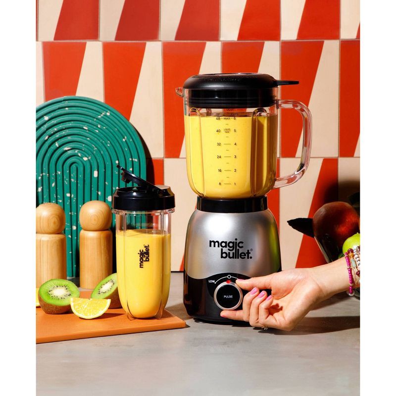 slide 11 of 11, Magic Bullet 2-Speed Countertop Blender Combo Silver MBF50200, 1 ct