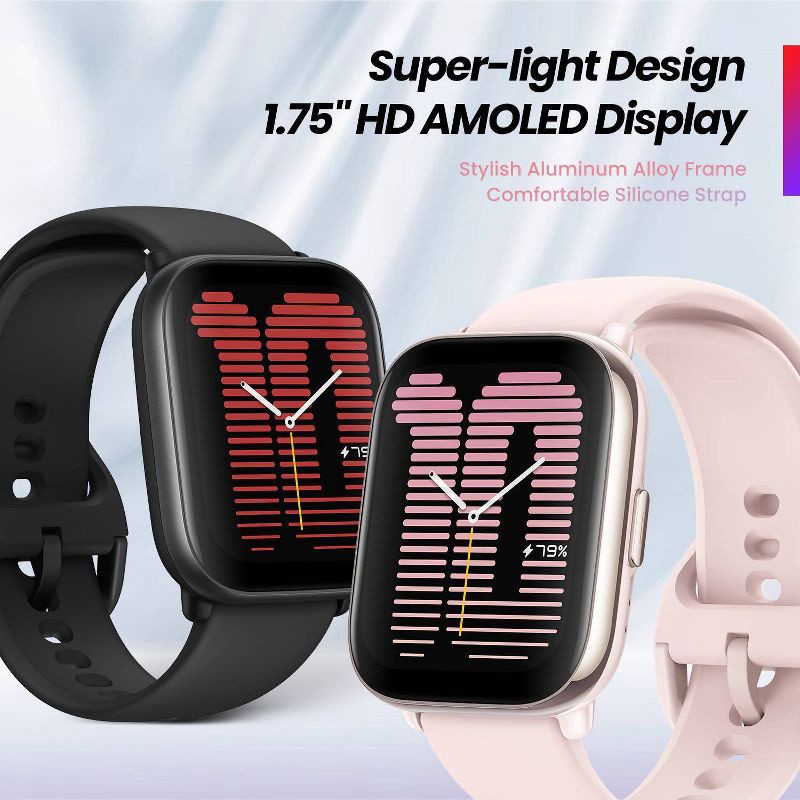 slide 12 of 19, Amazfit Active Smartwatch - Black, 1 ct