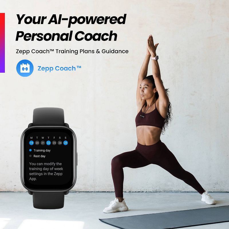 slide 14 of 19, Amazfit Active Smartwatch - Black, 1 ct