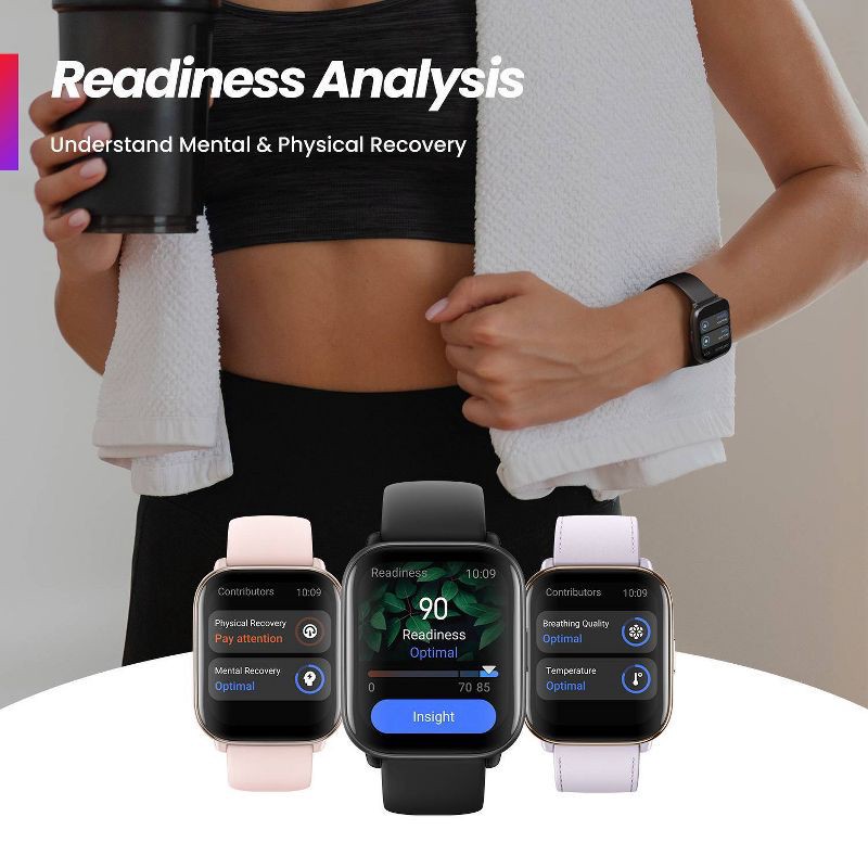 slide 15 of 19, Amazfit Active Smartwatch - Black, 1 ct