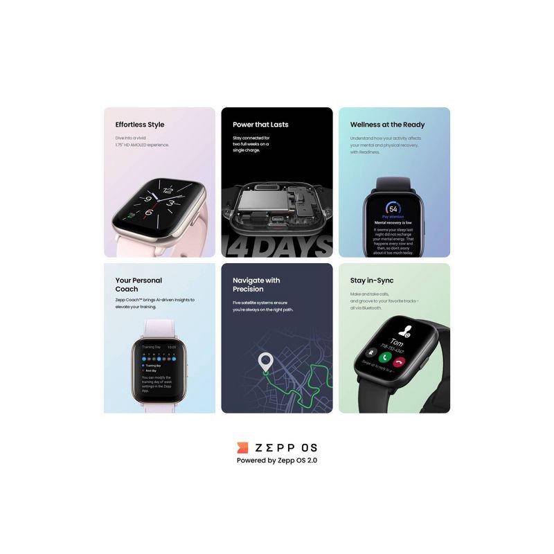 slide 19 of 19, Amazfit Active Smartwatch - Black, 1 ct