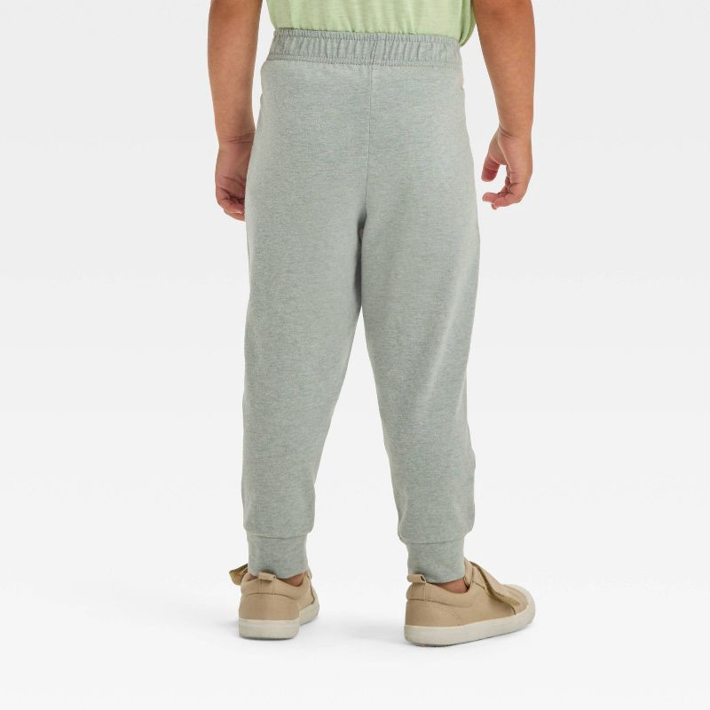 slide 2 of 3, Toddler Boys' Jersey Jogger Pants - Cat & Jack™ Dark Gray 5T: Midweight, Elastic Waist, Pull-On, 1 ct