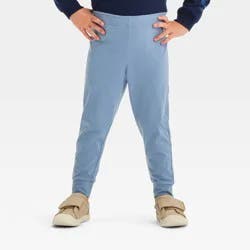 Toddler Boys' Jersey Jogger Pants - Cat & Jack™ Blue 5T: Midweight Cotton Blend, Elastic Waist, Machine Washable