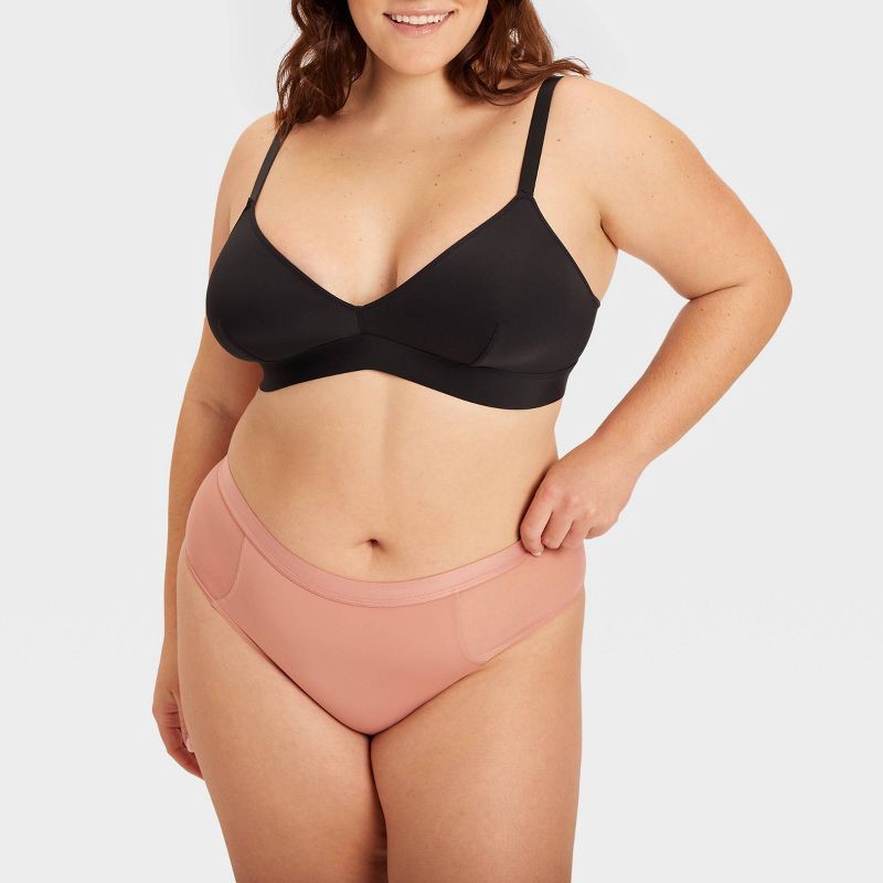 slide 6 of 12, Parade Women's Re:Play Triangle Wireless Bralette - Eightball 2XL: Adjustable Strap, Unpadded, Plus Size, 1 ct