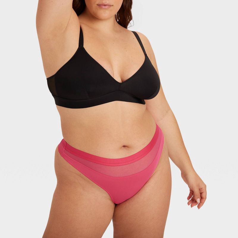 slide 7 of 12, Parade Women's Re:Play Triangle Wireless Bralette - Eightball 2XL: Adjustable Strap, Unpadded, Plus Size, 1 ct