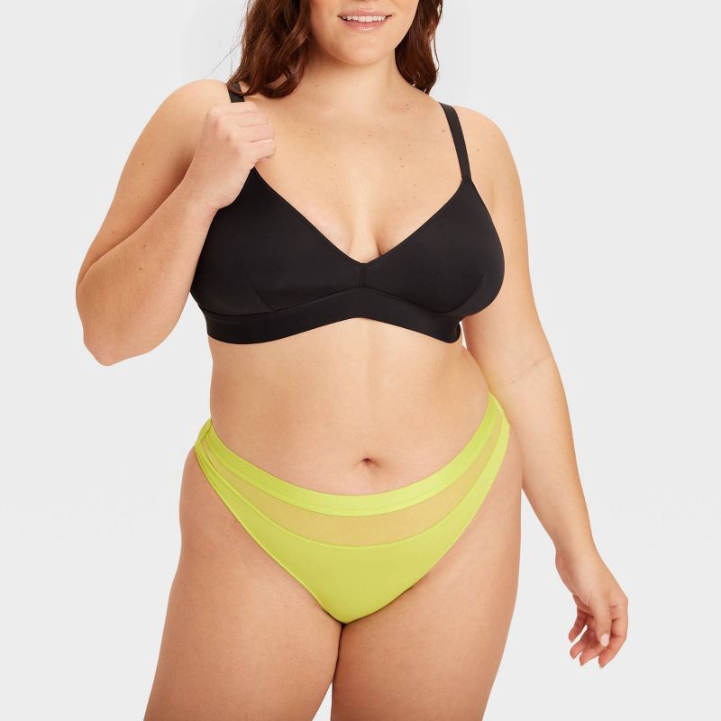 slide 8 of 12, Parade Women's Re:Play Triangle Wireless Bralette - Eightball 2XL: Adjustable Strap, Unpadded, Plus Size, 1 ct