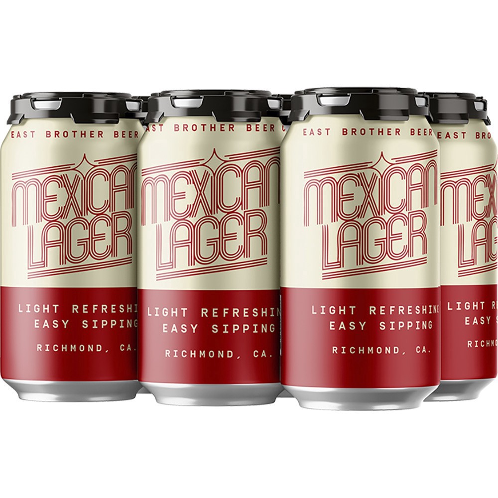 slide 1 of 1, East Brother Mexican Lager, 6 ct; 12 oz