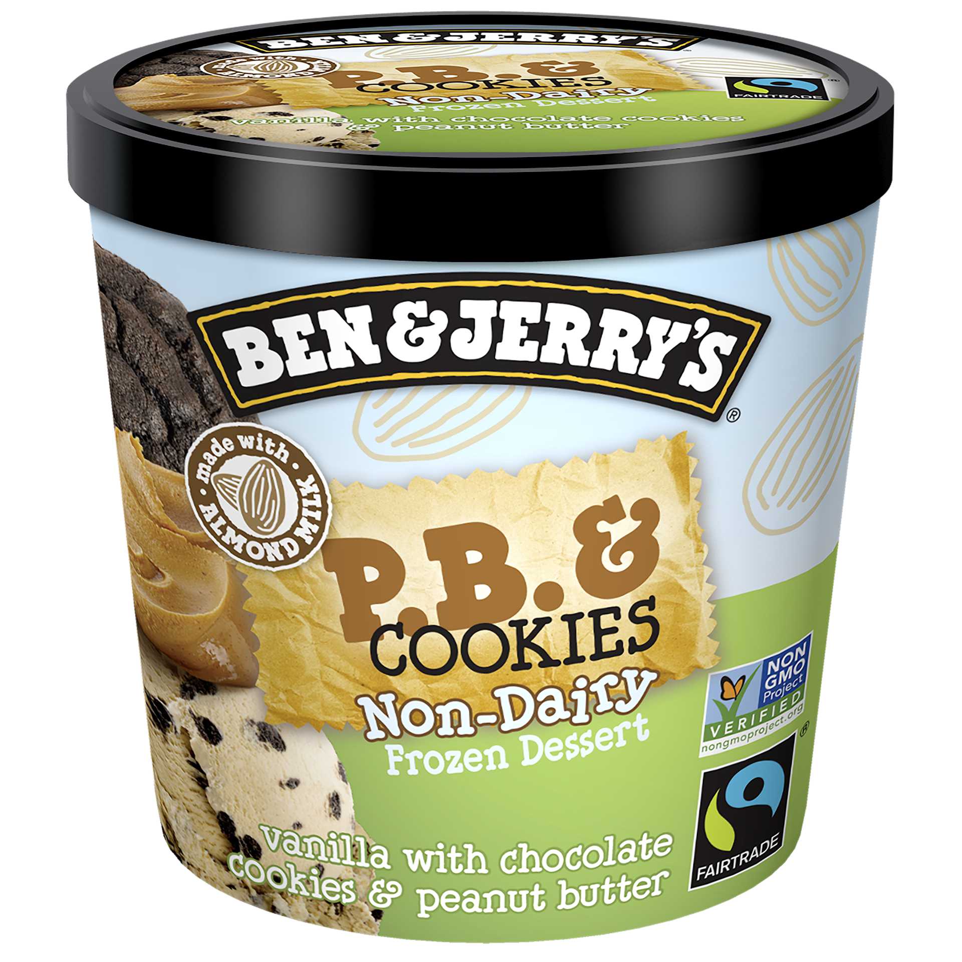 slide 2 of 4, Ben & Jerry's Non-Dairy Peanut Butter & Cookies Frozen Dessert, 4 oz, 4 oz