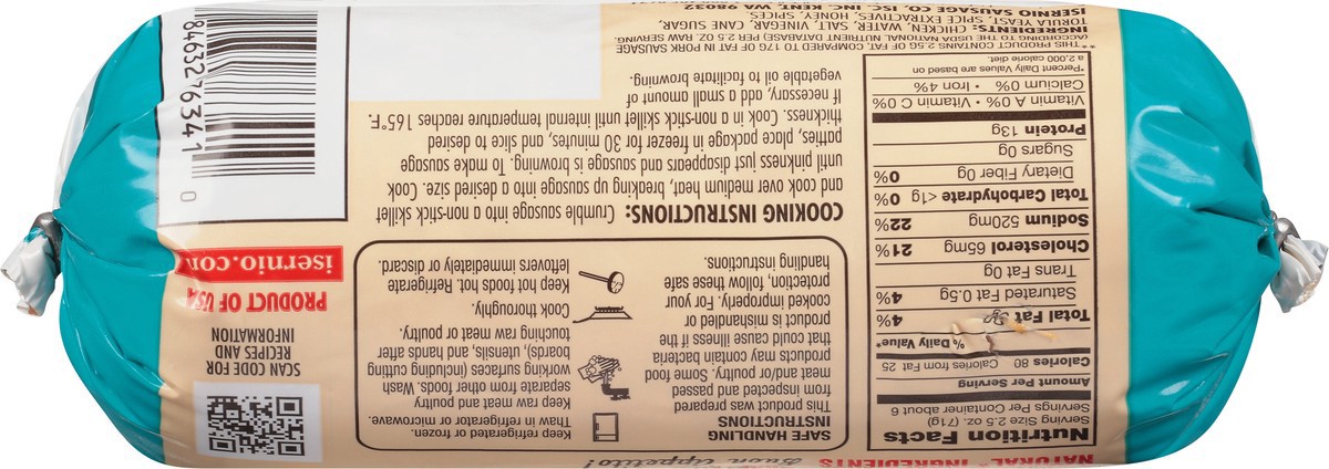 slide 7 of 9, Isernio's Classic Chicken Sausage 16 oz, 16 oz