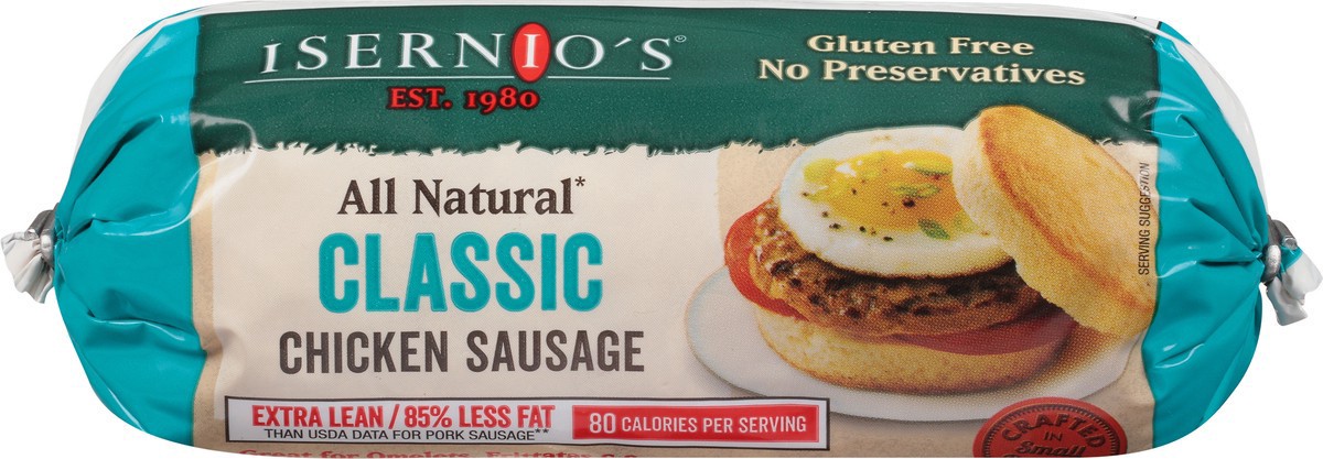 slide 3 of 9, Isernio's Classic Chicken Sausage 16 oz, 16 oz