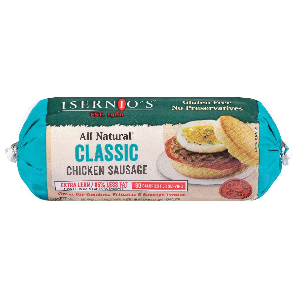 slide 1 of 9, Isernio's Classic Chicken Sausage 16 oz, 16 oz