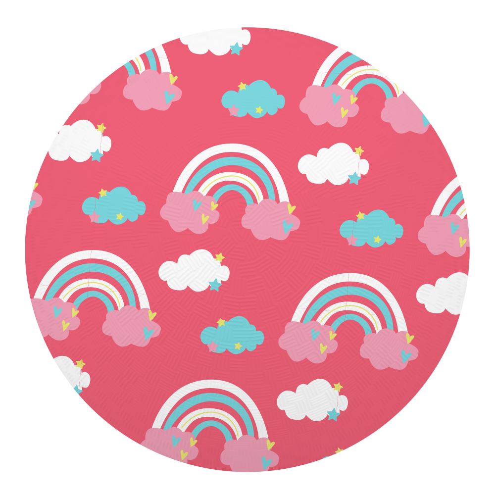 slide 1 of 1, Baden Playground Ball - Pink Rainbows, 1 ct