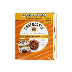 Undercover Snacks Milk Chocolate Quinoa Crisps