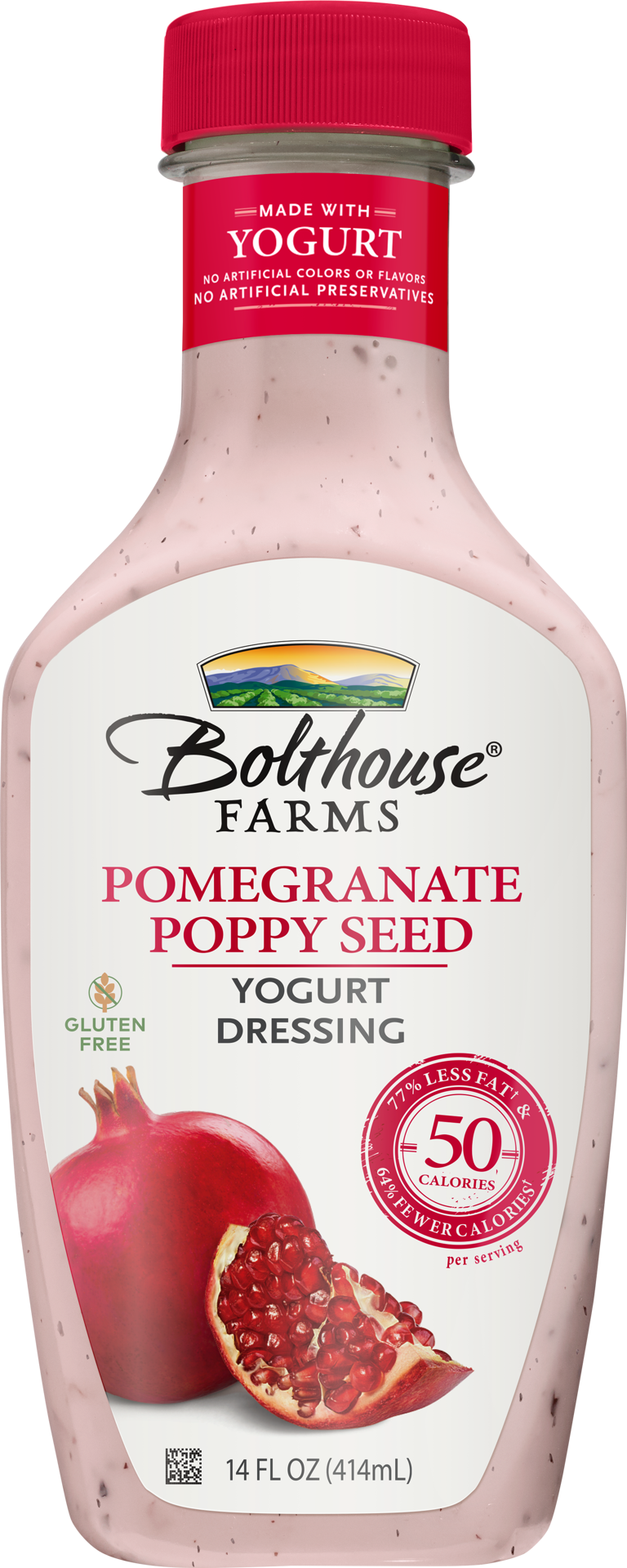 slide 1 of 5, Bolthouse Farms Pomegranate Poppy Seed Dressing, Yogurt Dressing, 14 oz., 1 ct