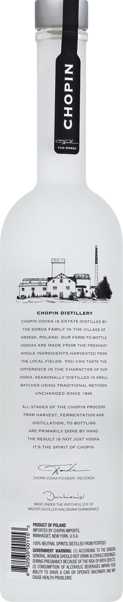 slide 10 of 11, Chopin Potato Vodka, 750 ml