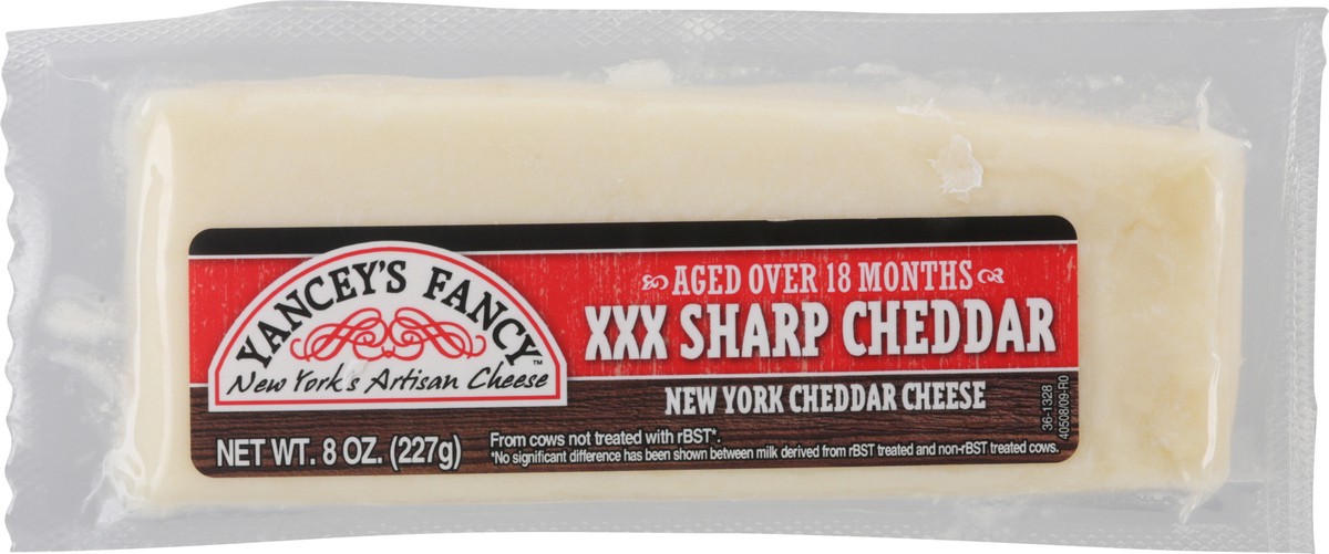 slide 1 of 13, Yancey's Fancy XXX Sharp Cheddar Cheese 8 oz, 8 oz