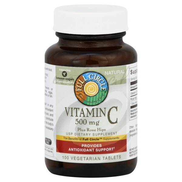 slide 1 of 1, Full Circle Market Vitamin C, 100 ct; 500 mg
