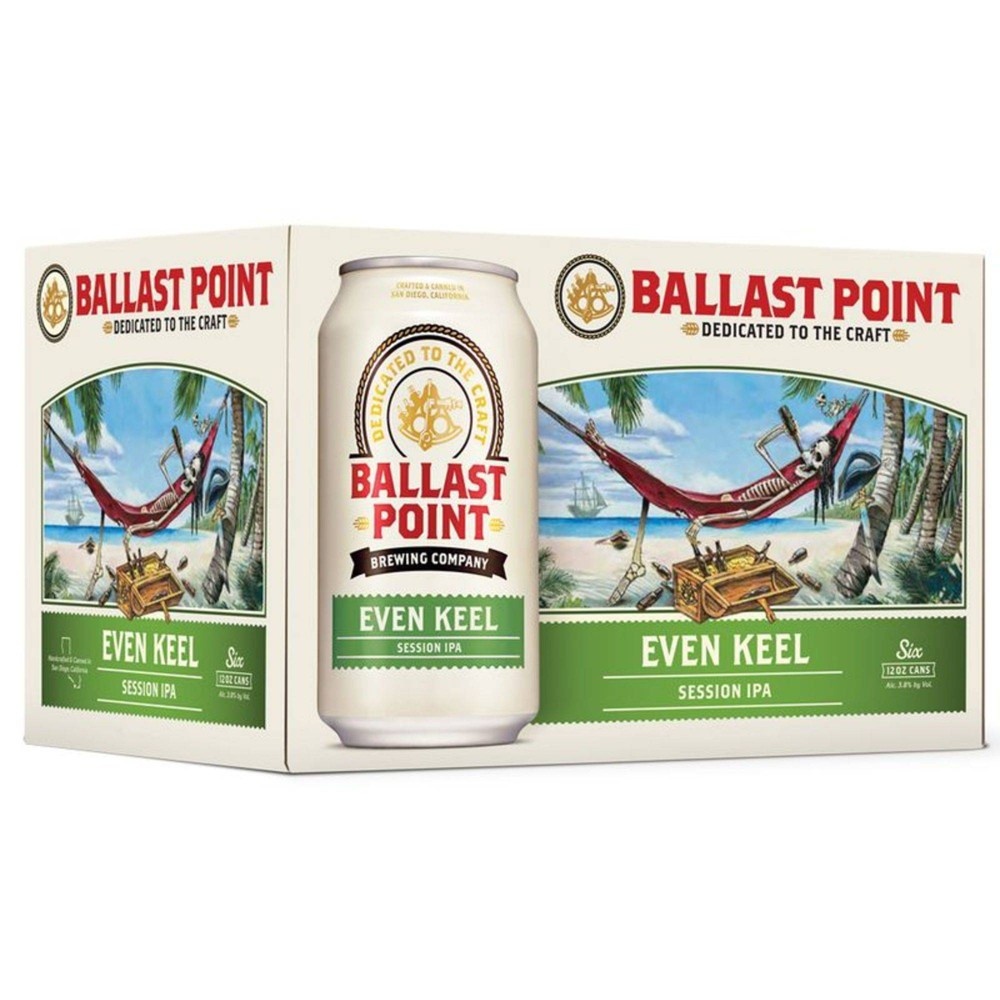 slide 2 of 3, Ballast Point Even Keel Session IPA, 12 ct; 12 fl oz