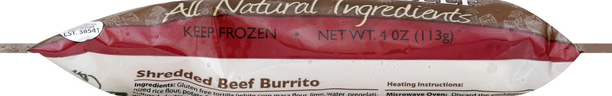 slide 2 of 5, Glutenfreeda Gluten-Free Burrito Shredded Beef, 4 oz