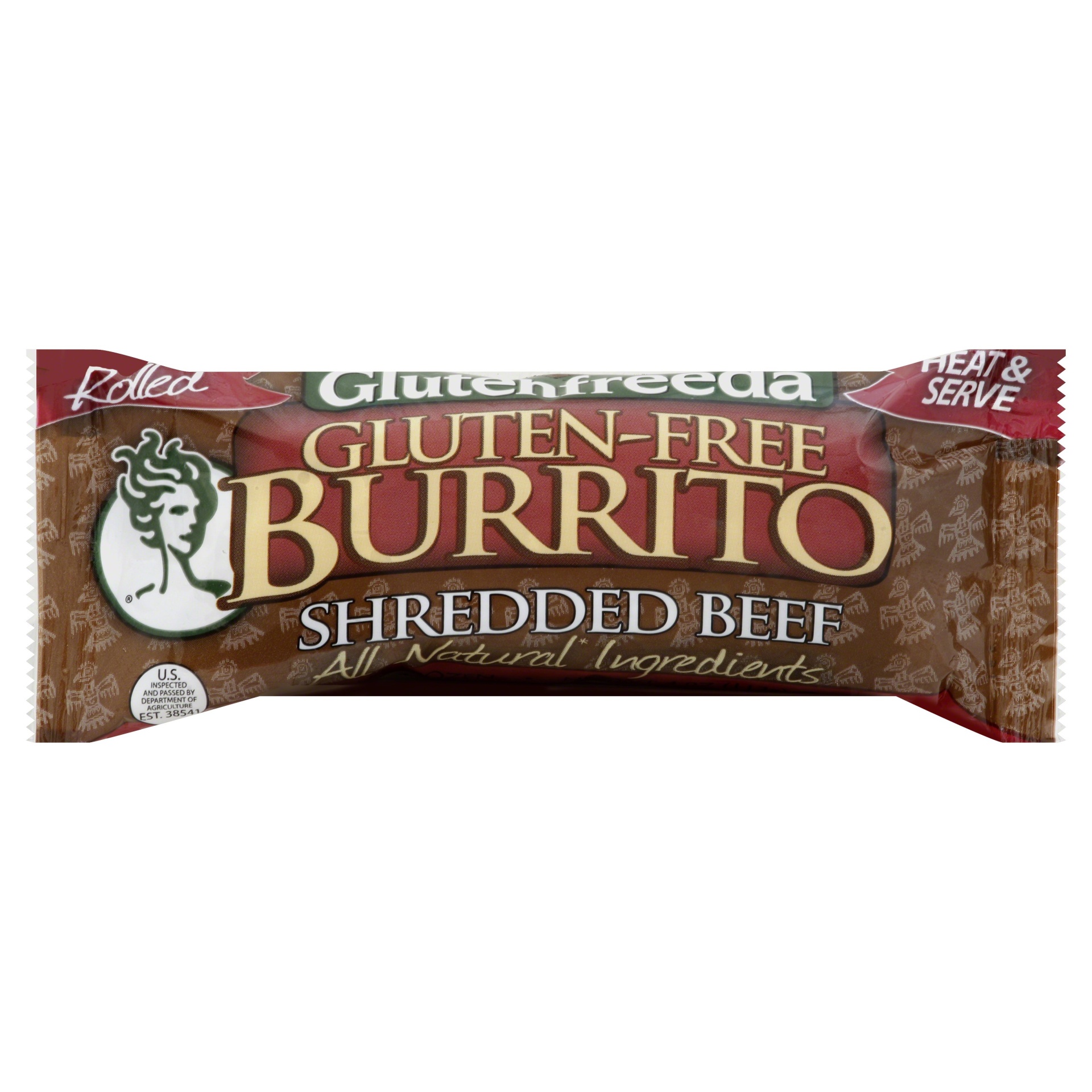 slide 1 of 5, Glutenfreeda Gluten-Free Burrito Shredded Beef, 4 oz