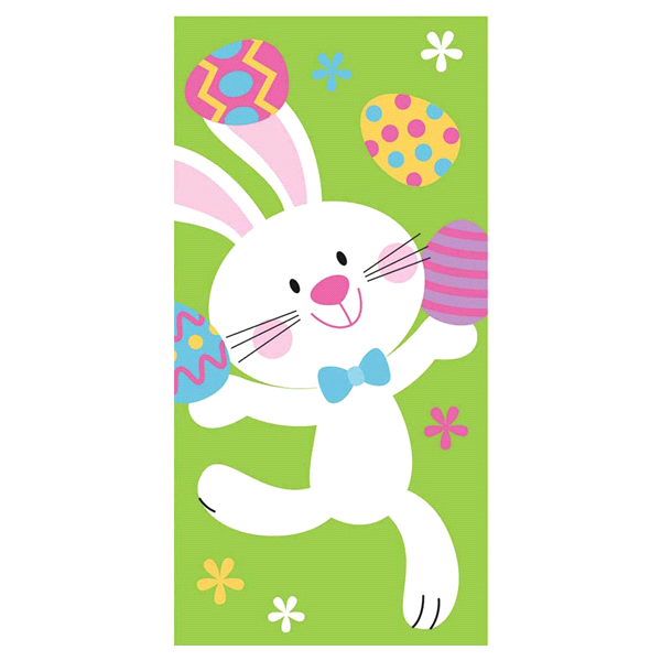 slide 1 of 1, Creative Converting Easter Juggling Bunny Swankie, 10 ct