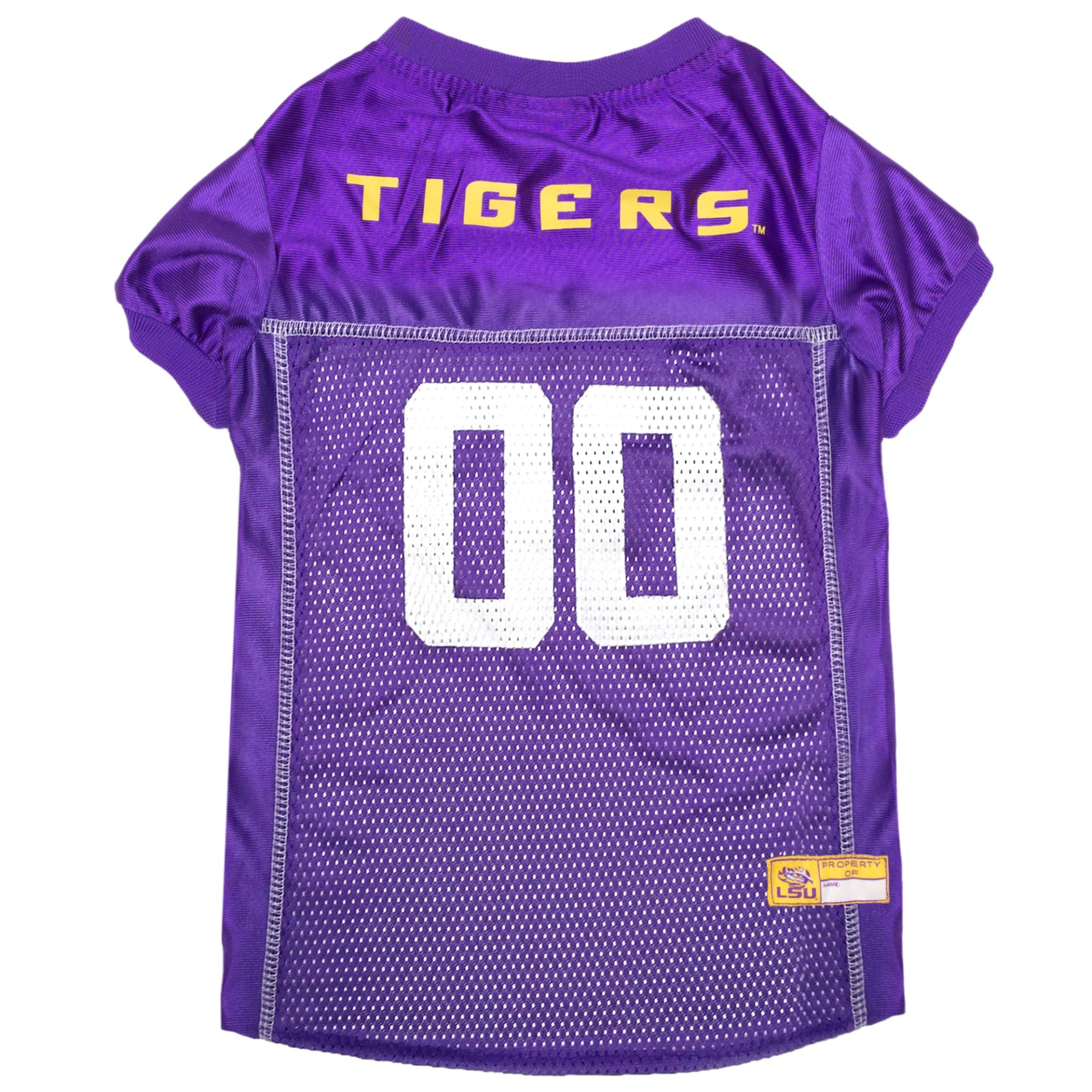 slide 1 of 1, Pets First LSU Tigers Mesh Jersey, MED