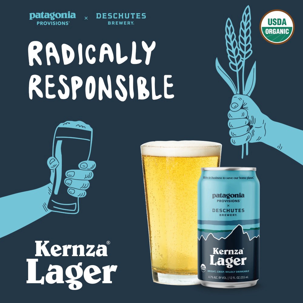 slide 3 of 6, Deschutes Brewery® x Patagonia Provisions Kernza Lager Craft Beer, 6 ct; 12 fl oz