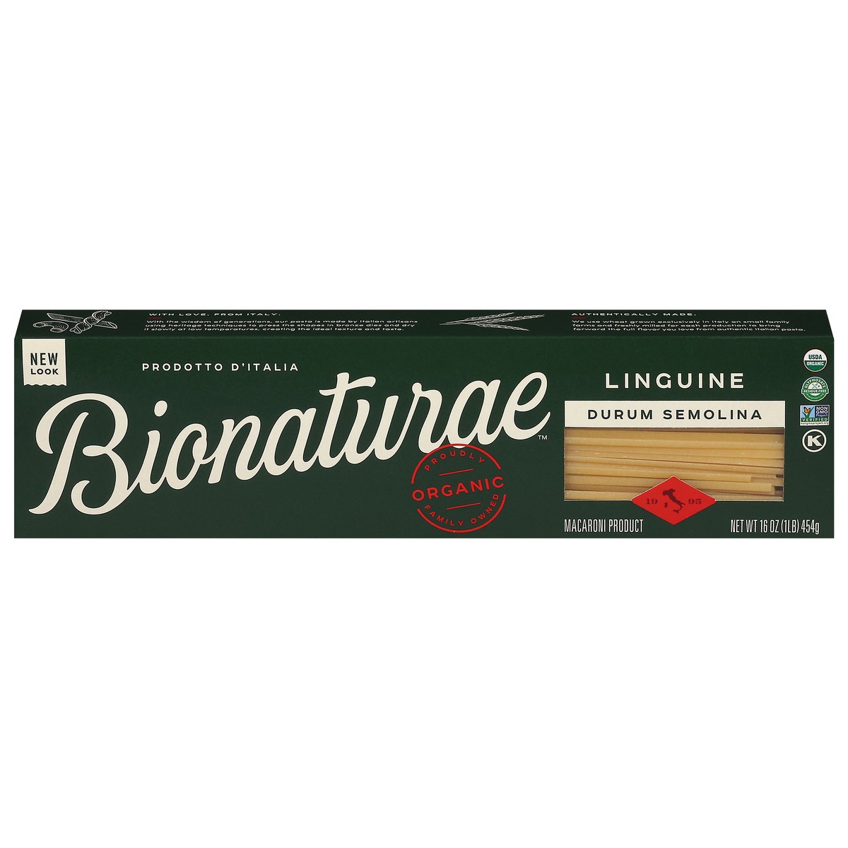 slide 1 of 9, bionaturae Organic Durum Semolina Linguine 16 oz, 16 oz