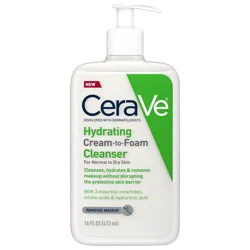 CeraVe Hydrating Cream-to-Foam Cleanser