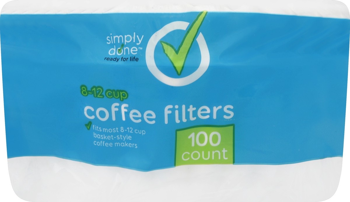 slide 3 of 6, Simply Done Coffee Filter 12 Cup - 100 ct, 100 ct