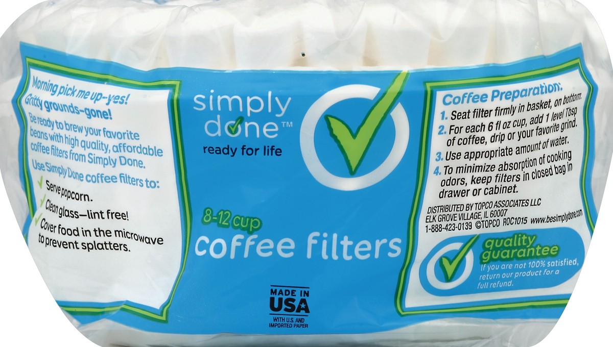 slide 2 of 6, Simply Done Coffee Filter 12 Cup - 100 ct, 100 ct