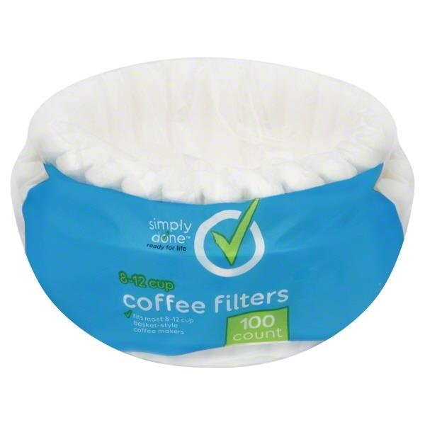 slide 1 of 6, Simply Done Coffee Filter 12 Cup - 100 ct, 100 ct