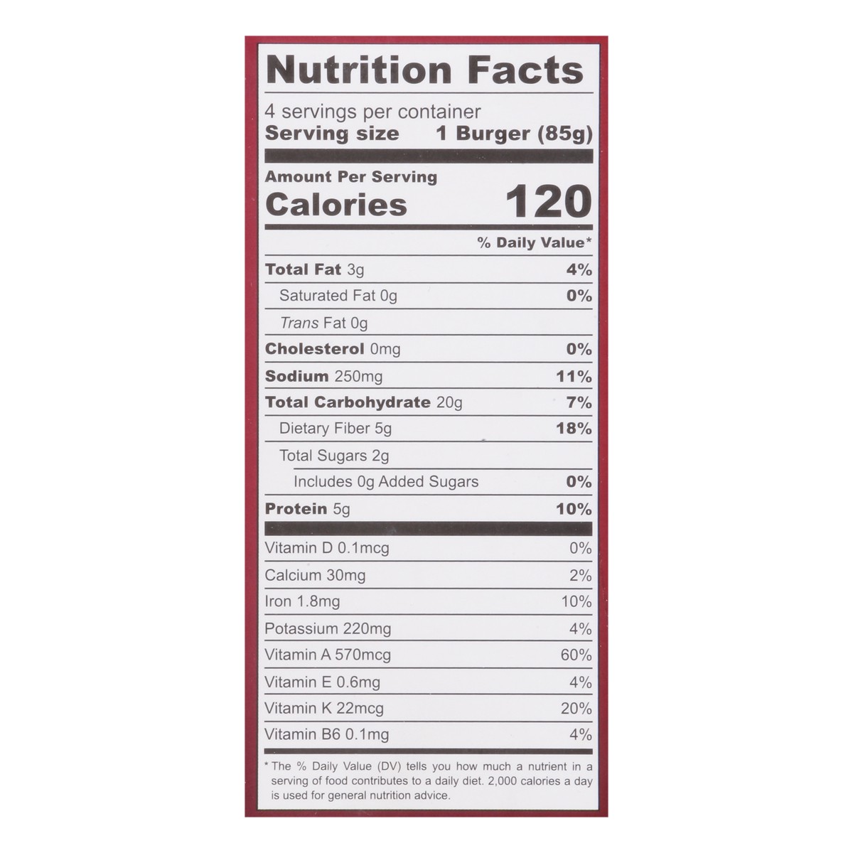 slide 8 of 12, Actual Veggies Mushroom Quinoa Veggie Burger with Shiitake Mushroom, Spinach & Black Bean 4 - 3 oz Each, 4 ct