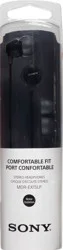 Sony MDR-EX15LP Black Stereo Headphones 1 ea