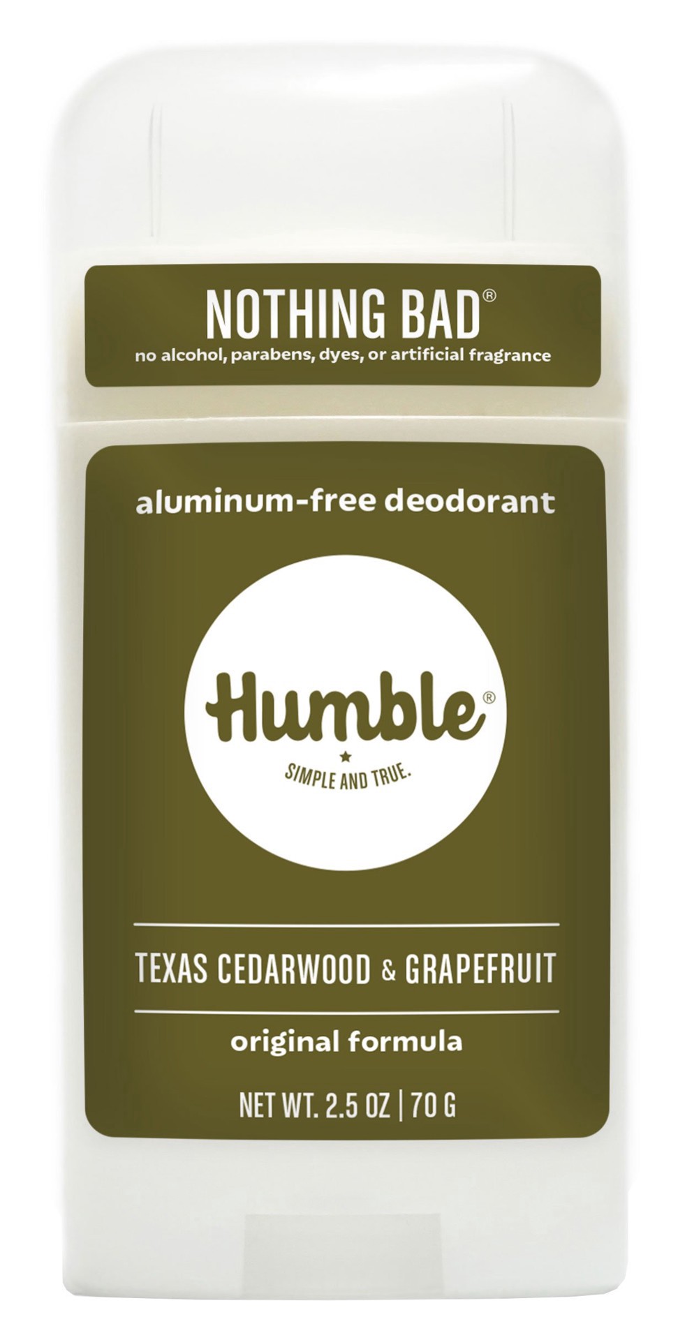 slide 1 of 1, Humble Texas Cedarwood Grapefruit Deodorant, 2.5 oz