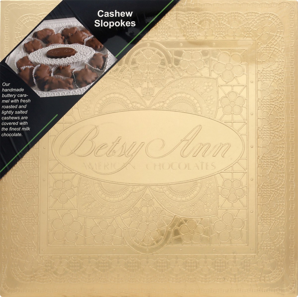 slide 3 of 7, Betsy Ann American Chocolates Cashew Slopokes 12 oz, 12 oz