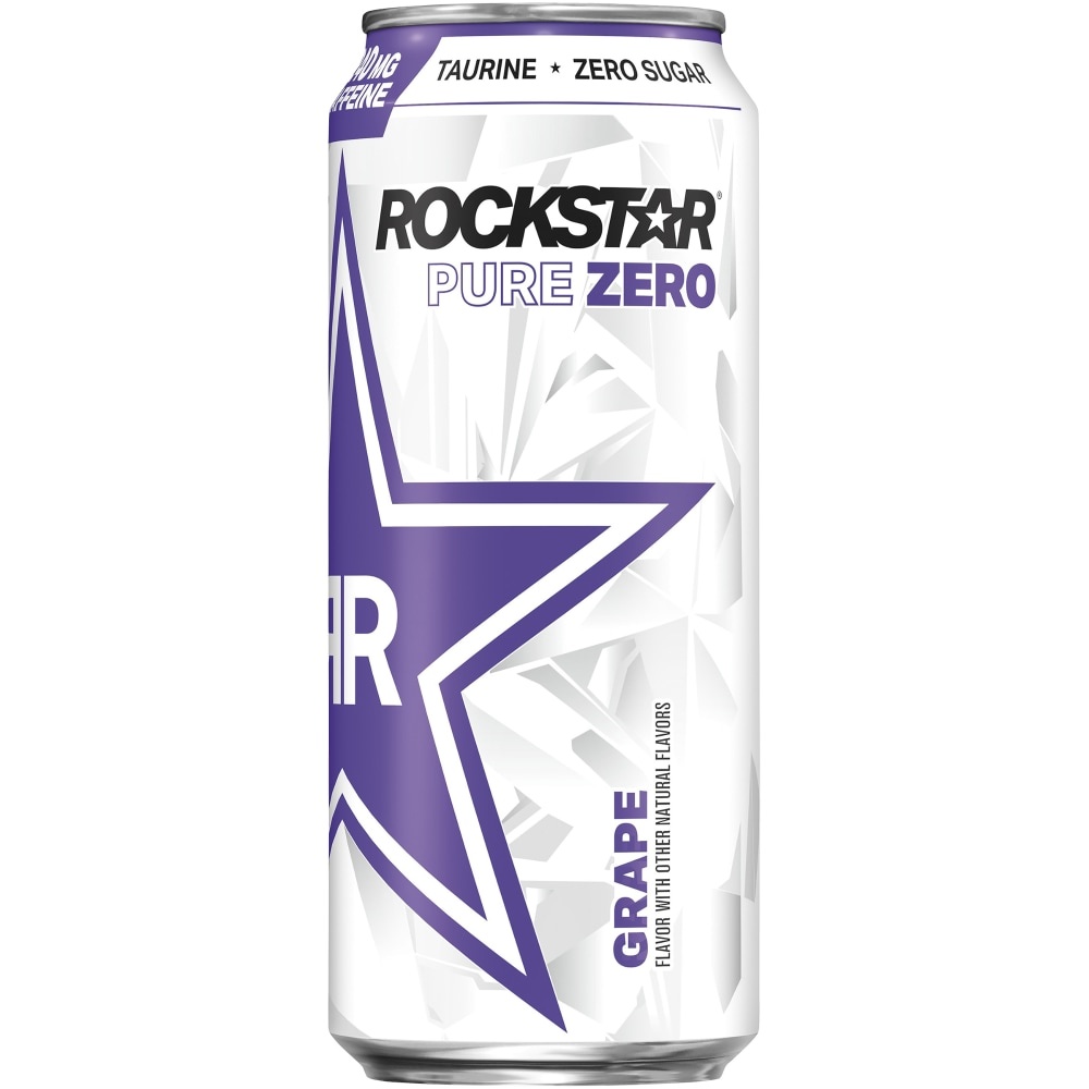 slide 1 of 5, Rockstar Energy Drink, Sugar Free, Silver Ice, 16 oz