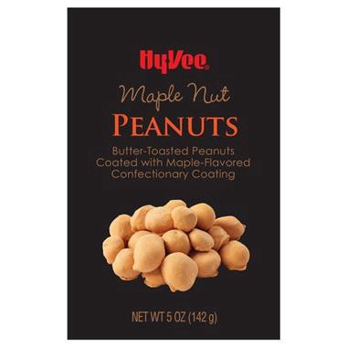 slide 1 of 1, Hy-Vee Peanuts, Maple Nut - 5 oz, 5 oz