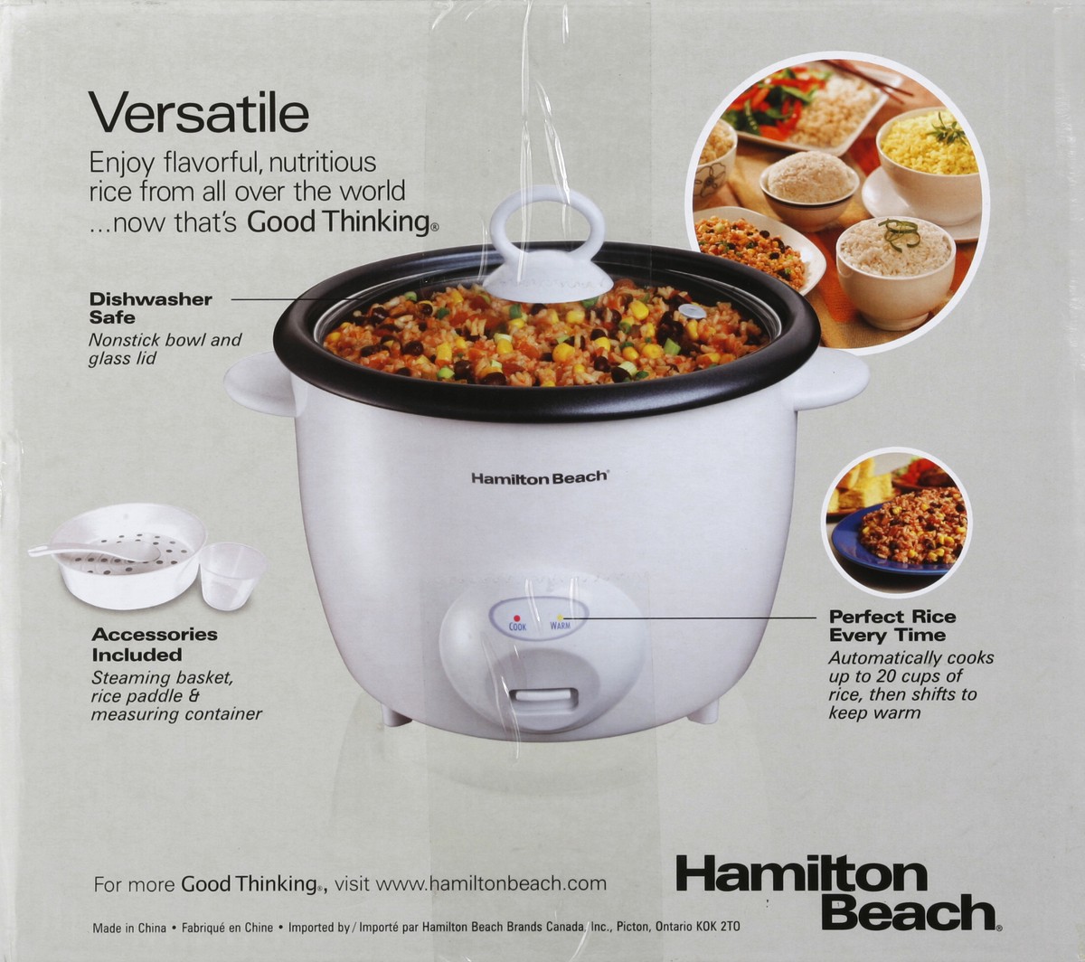 slide 5 of 5, Hamilton Beach Rice Cooker 1 ea, 1 ct