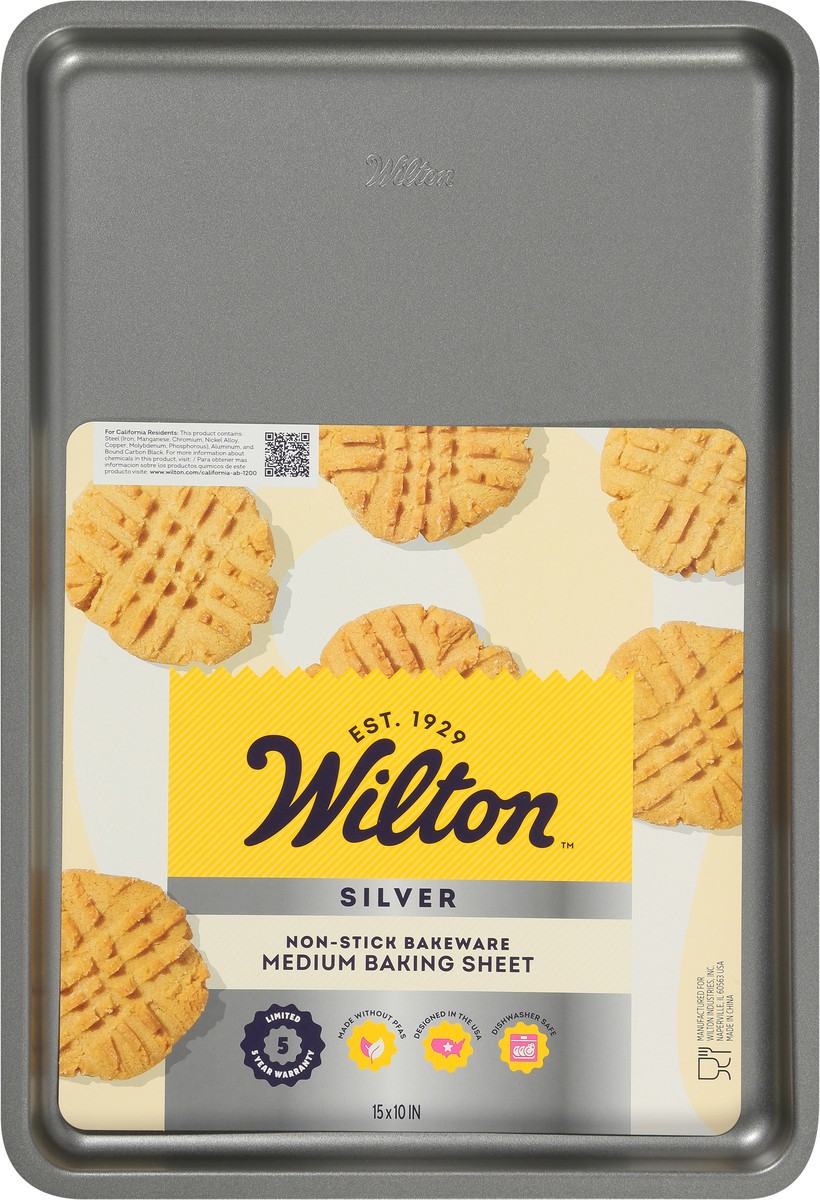 slide 2 of 12, Wilton Silver Medium Baking Sheet 1 Each, 1 ct