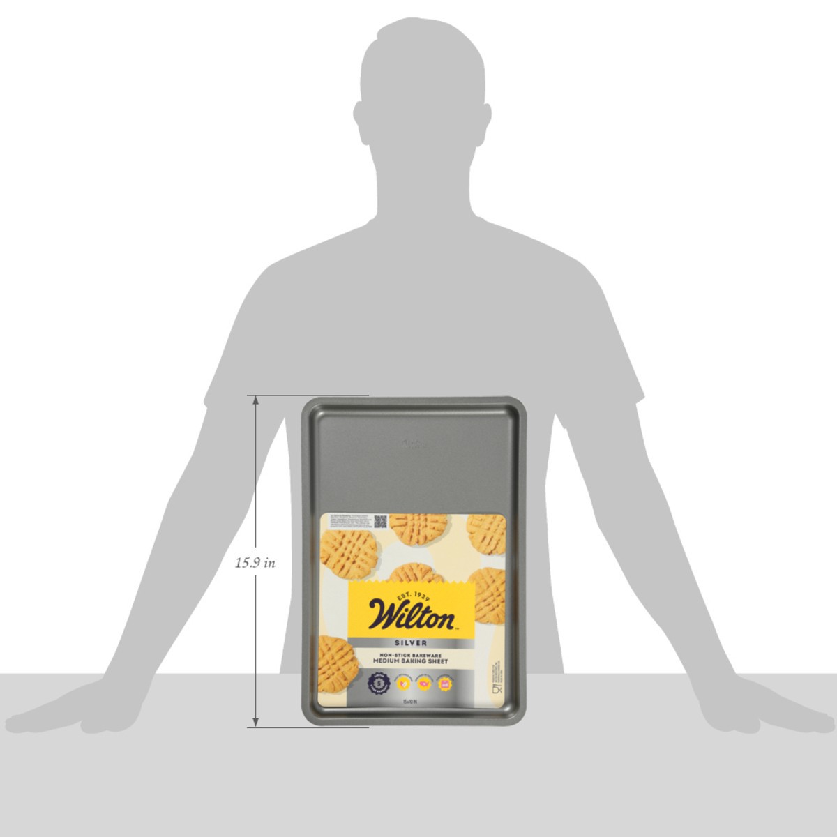 slide 10 of 12, Wilton Silver Medium Baking Sheet 1 Each, 1 ct