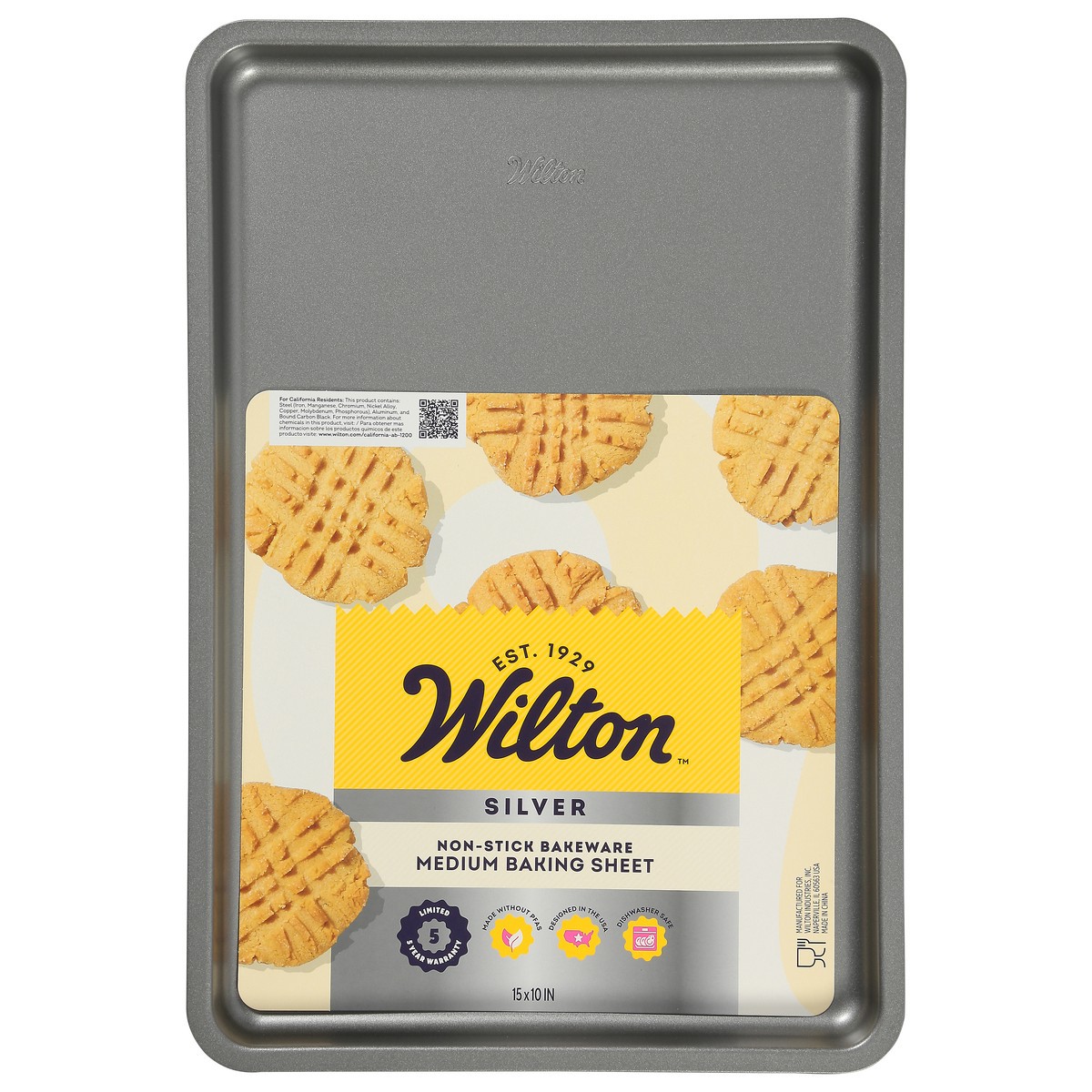 slide 3 of 12, Wilton Silver Medium Baking Sheet 1 Each, 1 ct