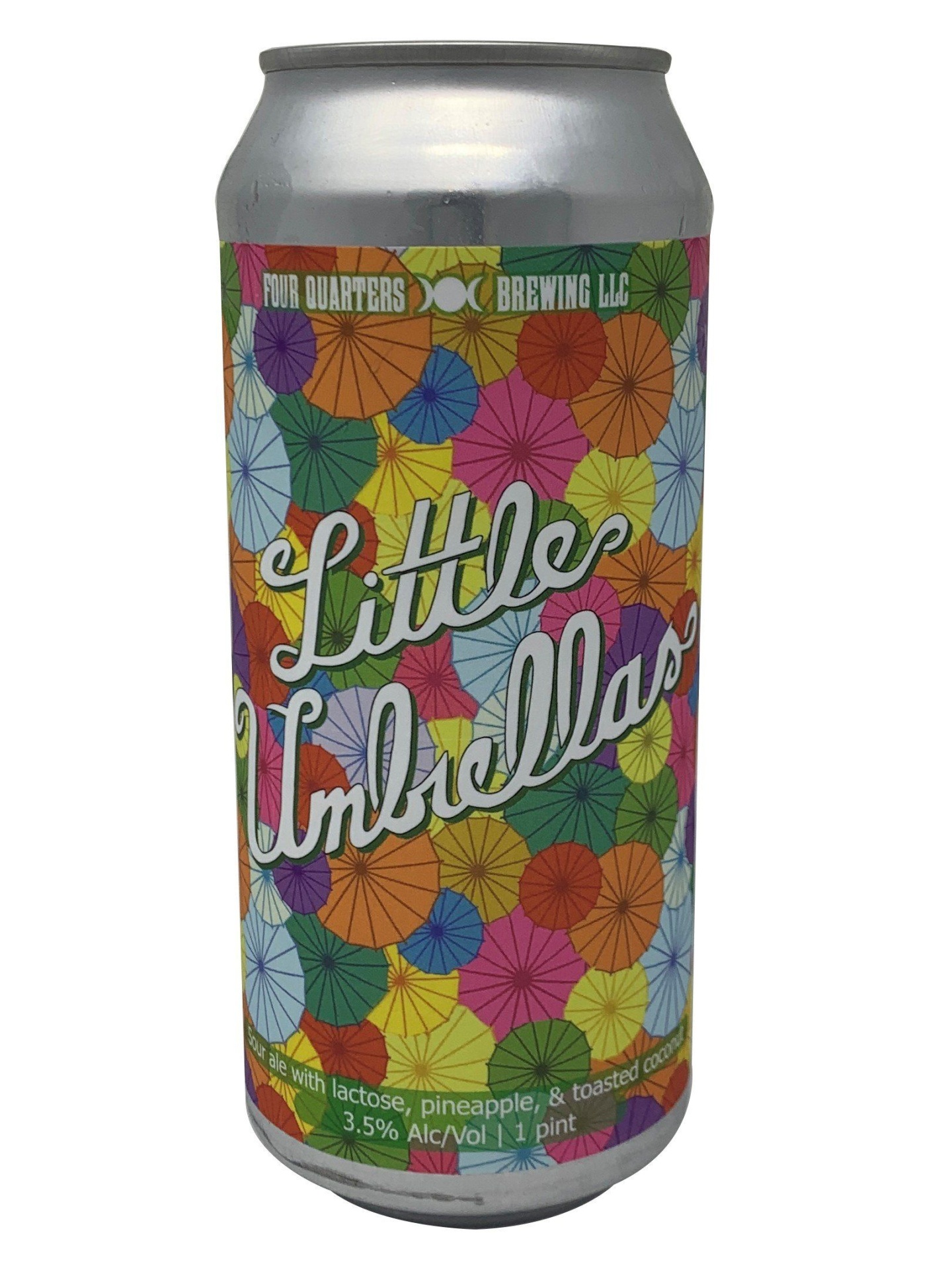 slide 1 of 1, Four Quarters Brewing Little Umbrellas Coconut-Pineapple Sour Ale Single, 4 Quarters Brewing